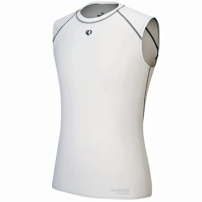 Men's Transfer Sleeveless Base - White