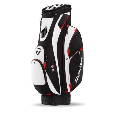 San Clemente Cart Bag Black/White/Red
