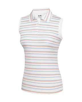 Women's Climalite Stripe Sleeveless Polo - Orange