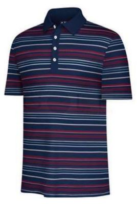Men's Climalite Stripe Polo - Navy/Dark Blue