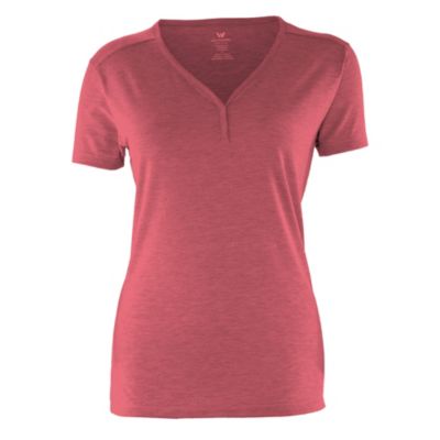 Women's Heather Taroko V-Neck Tee - Red