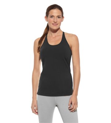 Women's Yoga Long Tank - Black