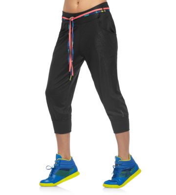 Women's Dance Drop Crotch Capri - Black