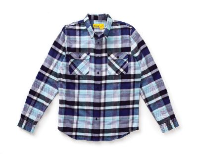 Men's Motor City Flannel - Blue Patterned