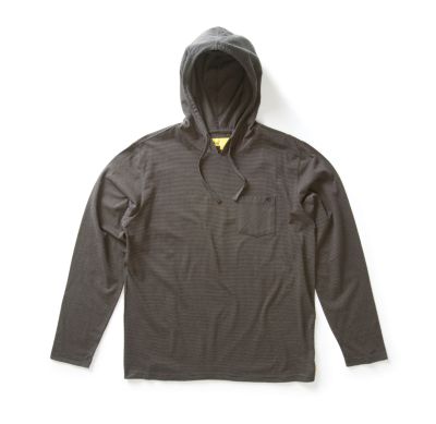Men's Skew L/S Hooded Shirt  - Olive Green