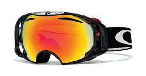 Airbrake Jet Black Goggle, Fire Lens