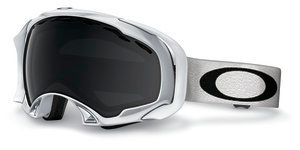 Splice Snow Polished White Goggle, Dark Grey Lens