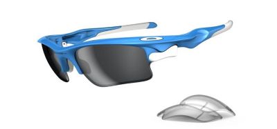 Fast Jacket Xl - Skyblue / Black Iridium & Clear