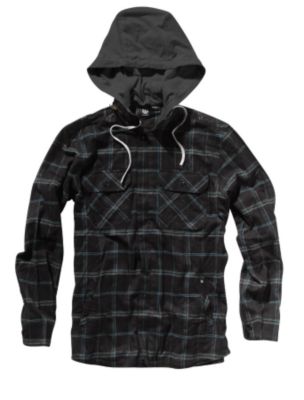 Boy's Roland Flannel – Black Patterned