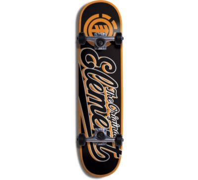 Orange Script Complete 7.75 Skateboard
