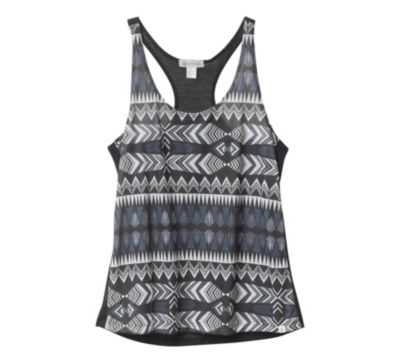 Women's Nessa Tank Top - Black Patterned