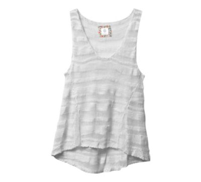 Women's Transfer Sweater Tank - White
