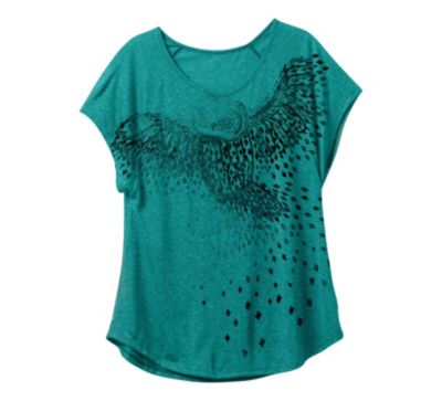 Women's Hoot Tee - Turquoise / Aqua