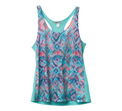 Women's Nessa Tank Top - Blue Patterned
