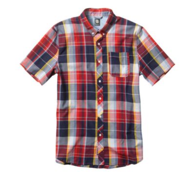 Men's Larchmont S/S Woven - Red Patterned