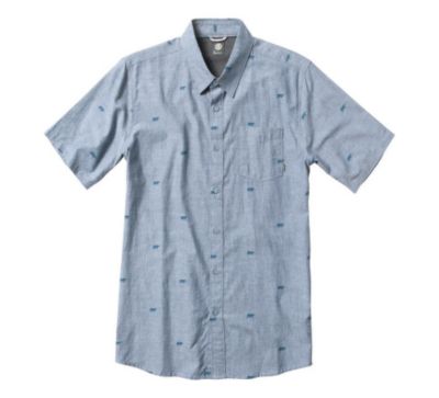 Men's Sierra S/S Woven Shirt - Blue
