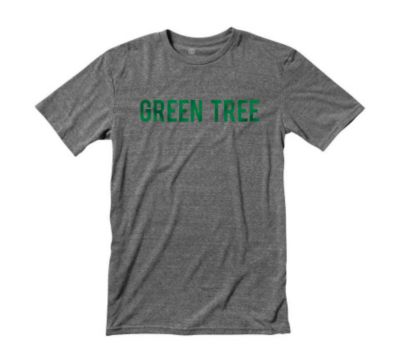 Men's Green Tree Tee - Dark Gray
