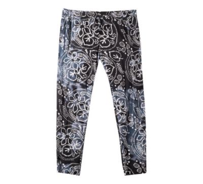 Women's Batik Pant - Black Patterned
