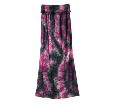 Women's Salinas Maxi Skirt - Purple Patterned