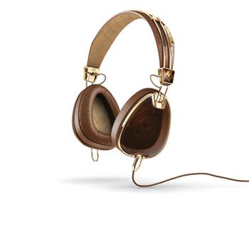 Aviator Headphones - Brown/Gold