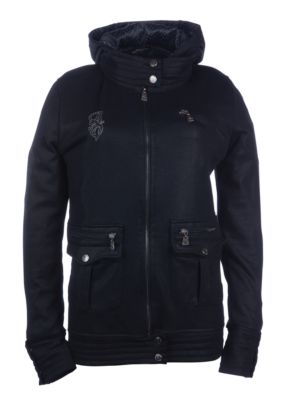 Women's Moto Full Zip - Black