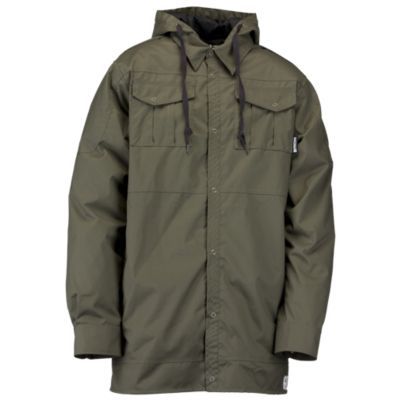 Men's Shacket Jacket - Olive Green