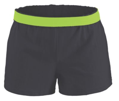 Girls' Contrast Band Cheer Short - Black