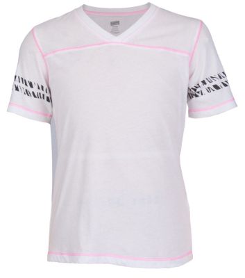 Girls' SS Football Tee - White