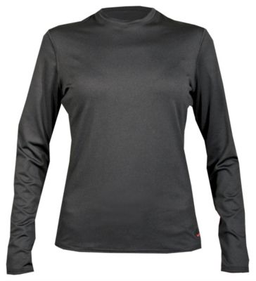 Women's Micro-Elite Chamois Crewneck Top - Black