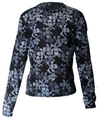 Boys Pepper Skins Print Crewneck - Black Patterned