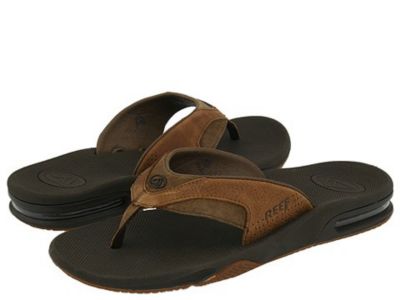Men's Leather Fanning Sandal