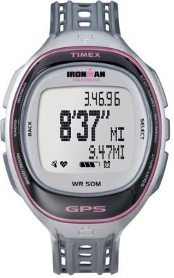 Women's Run Trainer GPS Watch - Black / Silver / Pink