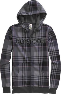Men's Bonded Hoodie - Gray Patterned