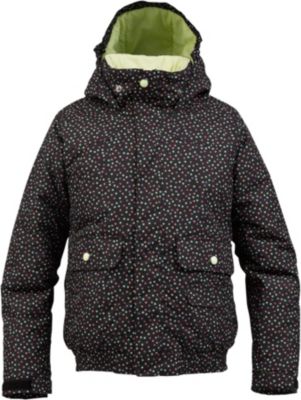 Girls' Twit Bomber Jacket - Black Patterned