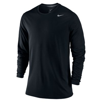 Men's Legend Dri-Fit Poly L/S T-Shirt - Black