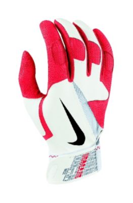 Diamond Elite Pro Batting Gloves - White / Red