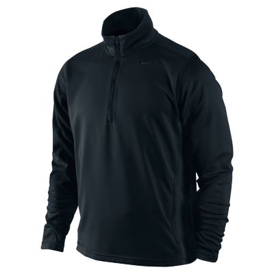 Men's Authentic 1/2 Zip Top - Black