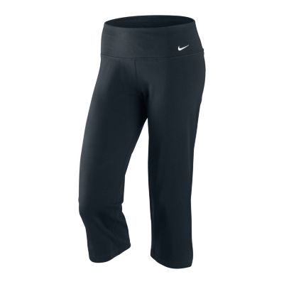 Women's Regular Cotton Capri - Black