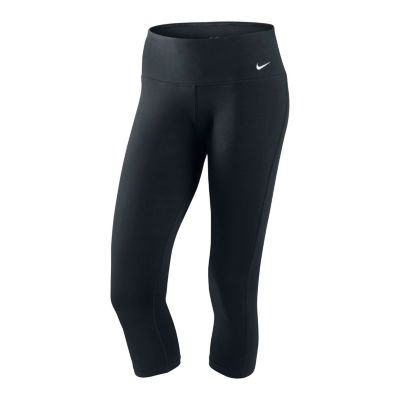 Women's Tight Df Cotton Capri - Black