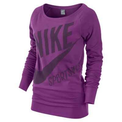 Women's Exploded Sportswear L/S Top - Red / Raspberry