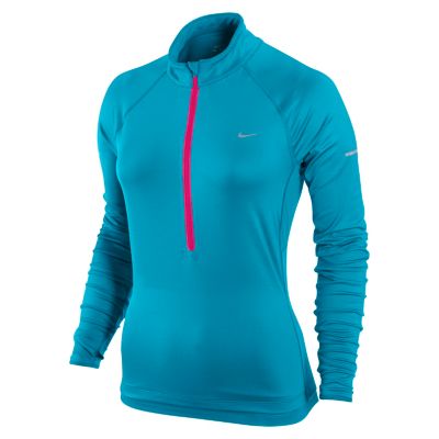 Women's L/S D/D 1/2 Zip Top - Turquoise / Aqua