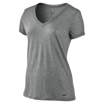 Women's Loose Tri Blend V-Neck - Gray