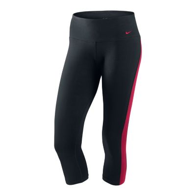 Women's Tight DF Cotton Capri - Black