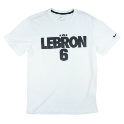Men's Lebron 6 Pattern Tee - White