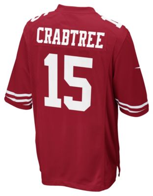 Men's 49ers Crabtree Game Jersey - Red