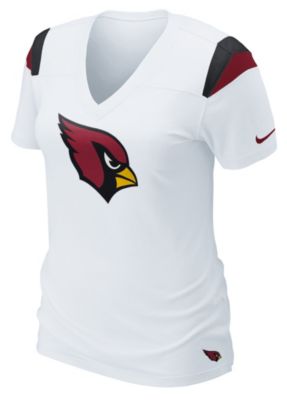 Women's Cardinals Fashion V-Neck Tee - White