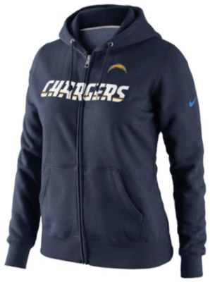 Women's Chargers Tailgater Full Zip Hoody - Navy / Dark Blue