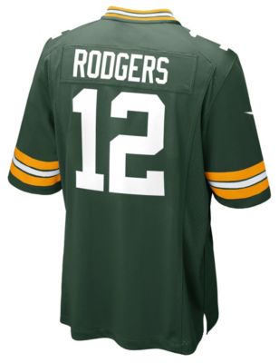 Men's Packers Rodgers Game Jersey - Green