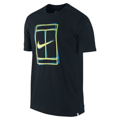 Men's Court Logo Tee - Black
