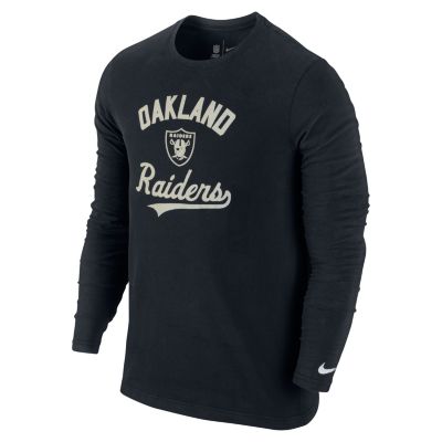 Men's Raiders Long-Sleeve Washed Tee - Black